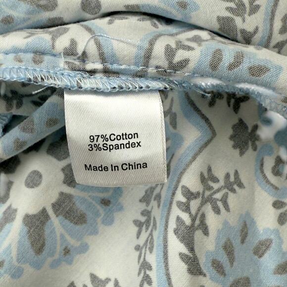 Tuckernuck X-SMALL Golden Medallion Crawford Dress Blue White Ruffle Mini - Picture 5 of 9